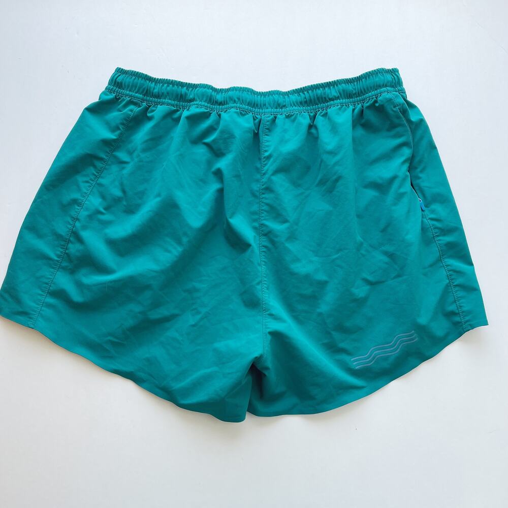 JANJI Women's 4" Transit Tech Shorts Teal Everyday Travel Athletic - Picture 2 of 5